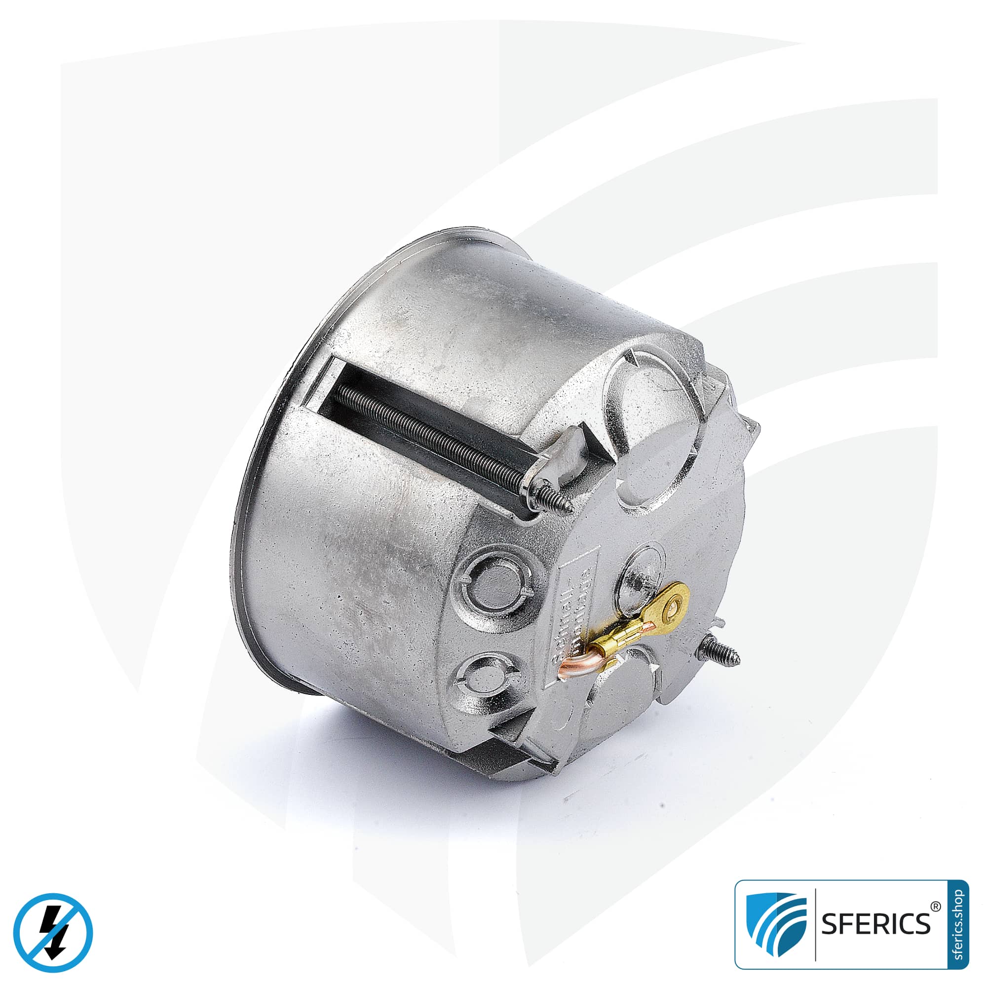 Shielded cavity wall box, flat | 47 mm | installation box in drywall, as a junction box or switch box | halogen free 4 Shielded cavity wall box, flat | 47 mm | installation box in drywall, as a junction box or switch box | halogen free