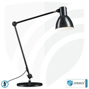 Shielded lamp LONDON in the design BLACK | desk lamp for the bright workplace or as an ingenious work lamp | E27 socket 2 Shielded lamp LONDON in the design BLACK | desk lamp for the bright workplace or as an ingenious work lamp | E27 socket