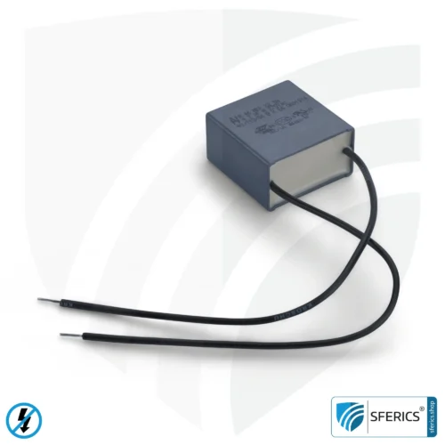 X25 mains filter 4,7 µF | more powerful capacity filter against dirty electricity