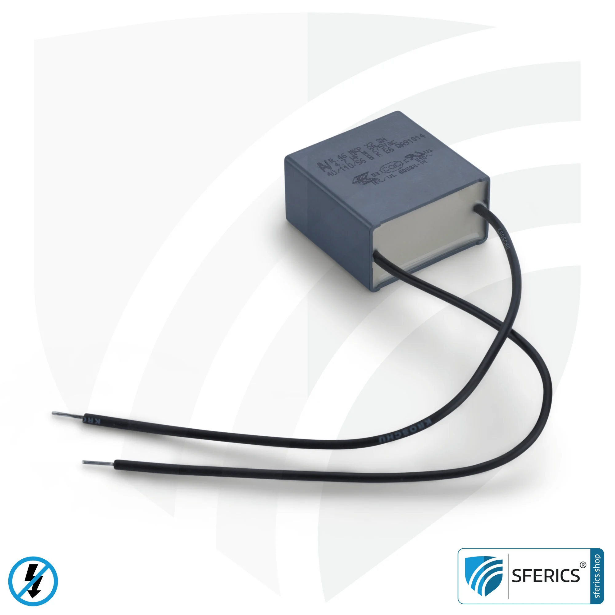 X25 mains filter 4,7 µF | more powerful capacity filter against dirty electricity 2 X25 mains filter 4,7 µF | more powerful capacity filter against dirty electricity