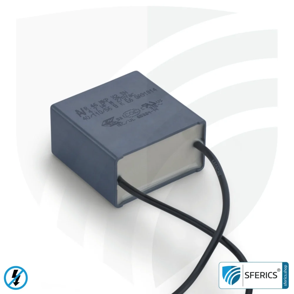 X25 mains filter 4,7 µF | more powerful capacity filter against dirty electricity