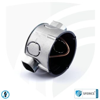 Shielded in-wall box, flat | 41 mm depth | flush-mounted installation box, as junction box or switch box | halogen free