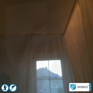 Shielding canopy electrosmog EMF | SINGLE BED | Shielding effectiveness HF up to 99,99% (40 dB) | SFERICS® invest4life program | High reduction of RF radiation, WIFI, etc. Feedimage 11 Shielding canopy electrosmog EMF | SINGLE BED | Shielding effectiveness HF up to 99,99% (40 dB) | SFERICS® invest4life program | High reduction of RF radiation, WIFI, etc.