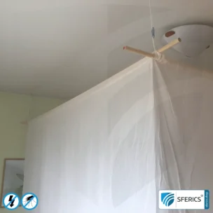 Shielding canopy electrosmog EMF | DOUBLE BED or GRAND KING SIZE | Shielding effectiveness HF up to 99,99% (40 dB) | SFERICS® invest4life program | High reduction of RF radiation, WIFI, etc. 9 Shielding canopy electrosmog EMF | DOUBLE BED or GRAND KING SIZE | Shielding effectiveness HF up to 99,99% (40 dB) | SFERICS® invest4life program | High reduction of RF radiation, WIFI, etc.