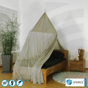 Shielding canopy Electrosmog ULTRA | 6 variants or sizes | Shielding EMF over 99,99% (48 dB) | Groundable LF | Effective against 5G! 12 Shielding canopy Electrosmog ULTRA | SINGLE BED PYRAMID | Shielding EMF over 99,99% (48 dB) | Groundable LF | Effective against 5G!