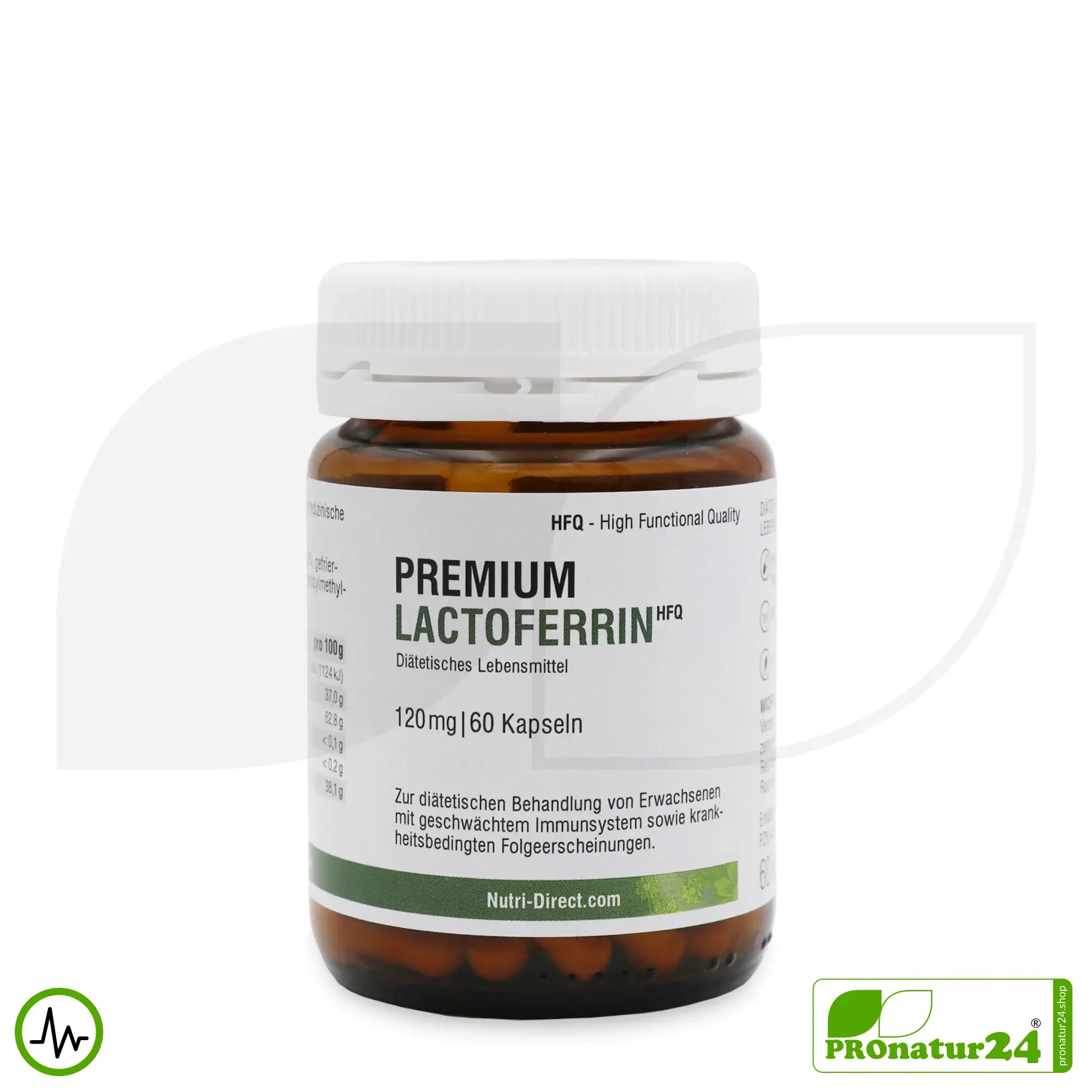 Lactoferrin HFQ capsules | 120 mg lactoferrin per capsule | premium quality dietary food 3 Lactoferrin HFQ capsules | 120 mg lactoferrin per capsule | premium quality dietary food