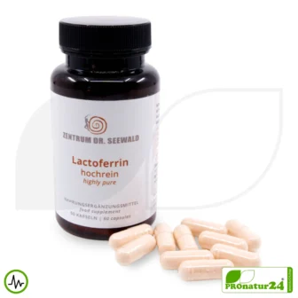 Lactoferrin 300 mg Highly Pure & Freeze-Dried | Apo-Lactoferrin = low iron | Premium Quality from Zentrum Dr. Seewald
