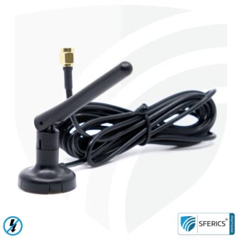 Antenna ANT-NA16 | Eltako FA250 | external antenna for fuse box repeater RP-NA16-KA | master switch set-up | building biology safe wireless technology according to EnOcean standard