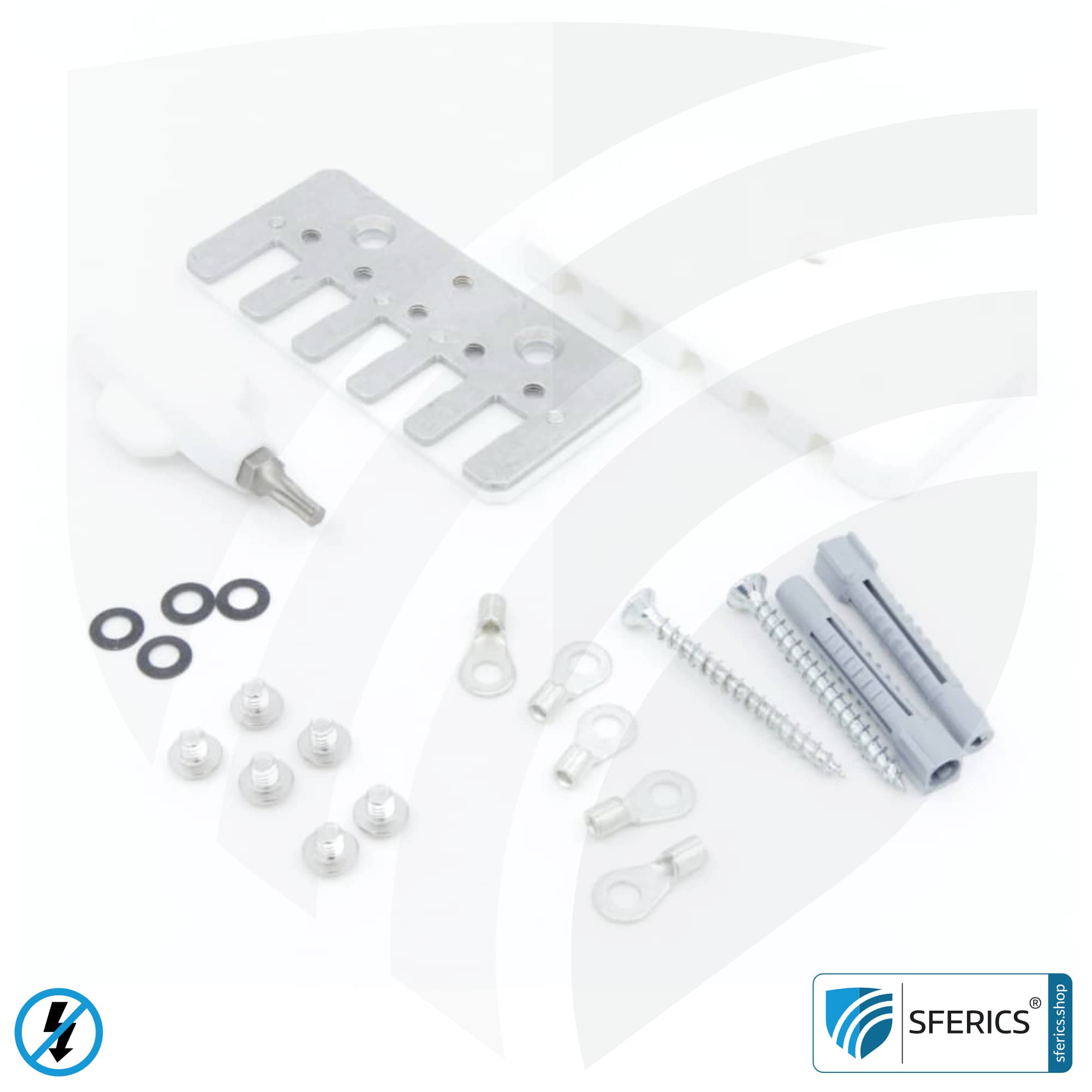 Grounding distributor | 5-fold | distribute one grounding connection to up to 4 shielding products 4 Grounding distributor | 5-fold | distribute one grounding connection to up to 4 shielding products