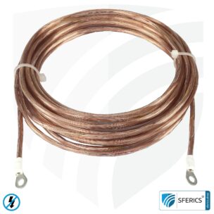 Grounding cable | ring eyelets with 4mm diameter | high-quality electrical connection of grounding components