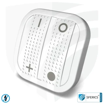 Hand-held transmitter TX-NA16-HAND | 2-channel remote control | master switch set-up | building biology save radio technology according to EnOcean standard