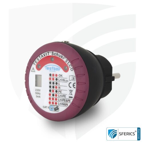 TESTAVIT SCHUKI 3 LCD | socket tester | quick check of grounding and wiring