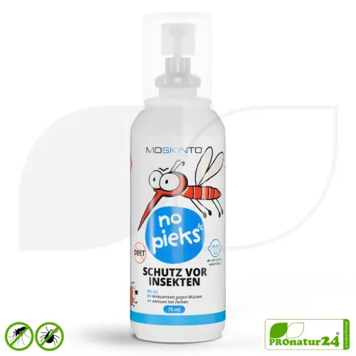 MOSKINTO no pieks | Insect repellent spray with Icaridin against mosquitoes and ticks (ages 2+) | 75 ml