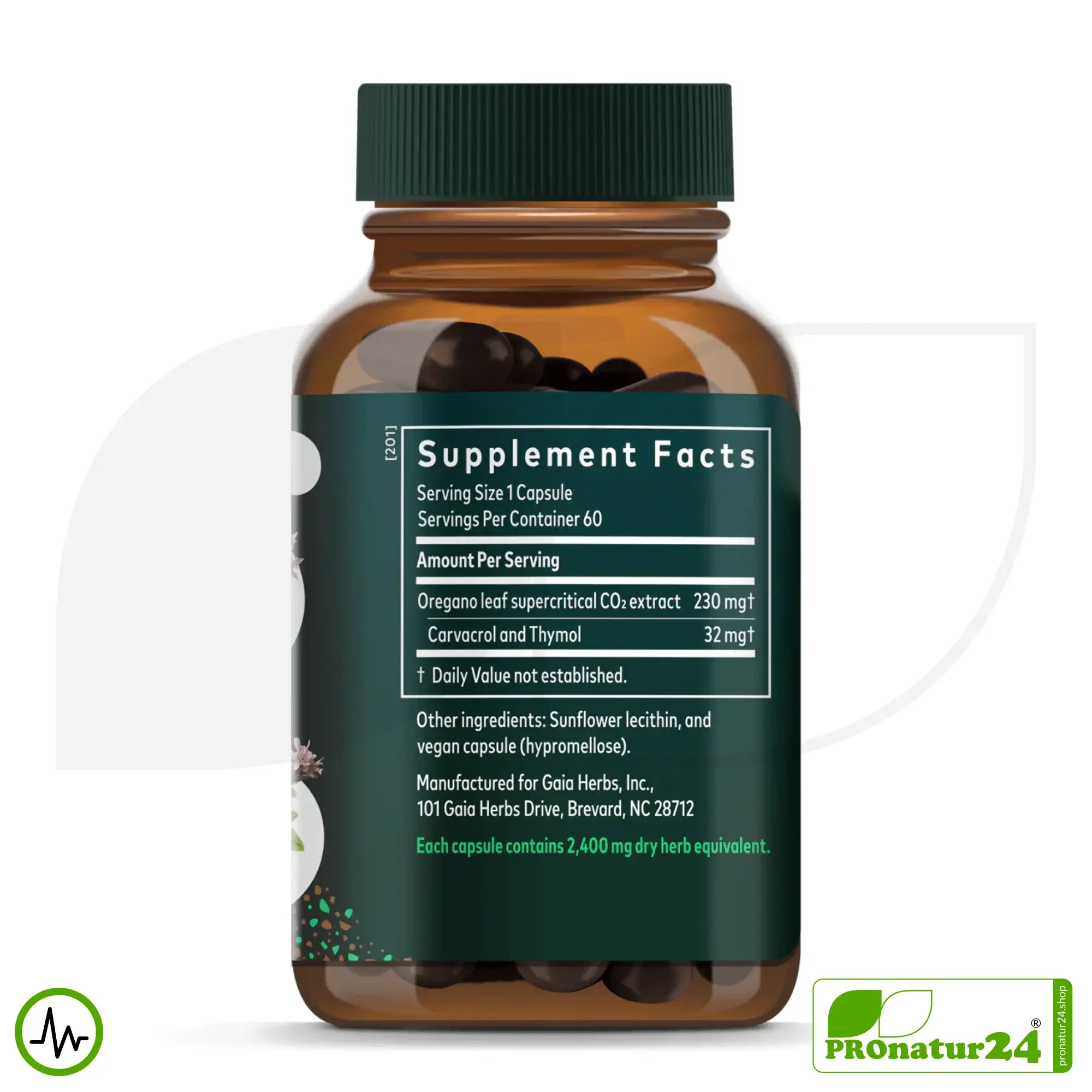 OIL OF OREGANO by gaia HERBS | Power Plant for Natural Resilience | Digestion | Vitality | Well-Being | 60 Capsules 4 OIL OF OREGANO by Gaia Herbs | Power Plant for Natural Resilience | Digestion | Vitality | Well-Being | 60 Capsules
